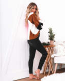 Wave Color Block Pullover Sweaters