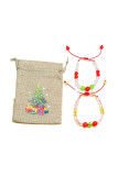 Xmas Beads Bracelet MOQ 5pcs