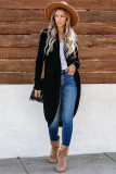 Black Cashmere Blend Convertible Cardigan