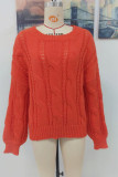 Solid Color Cable Knit Pullover Sweater Unishe Wholesale
