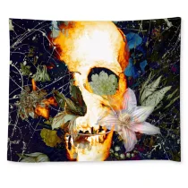 CozyMy The Merry Skull Wall Tapestry