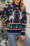 Christmas Snowflake Reindeer Knitting Sweater