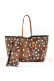 Striped Neoprene Tote Bag with Purse Unishe Wholesale MOQ 3PCS