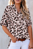 Leopard Print Short Sleeve Shirt