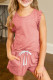 Solid Color Girl's Ruffle Tank and Drawstring Shorts Set