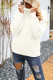 Plain Turtleneck Ruffle Long Sleeve Knitting Sweater