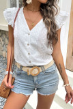 Button Down V Neck Tops Unishe Wholesale