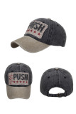 PUSH Embroidery Patchwork Baseball Hat MOQ 3pcs