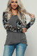 Camo Contrast Long Sleeve Top