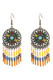 Alloy and Stones Boho Earrings MOQ 5pcs