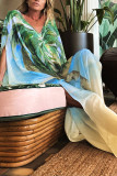 Printing Beach Cover Up Kimono