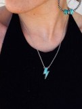 Retro Lightening Turquoise Necklace MOQ 5pcs