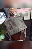 Vintage Rivet Solid Tassels Shoulder Bag Unishe Wholesale