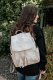 Gray Tassel Large Capacity Backpack MOQ 3PCS