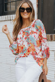 Multicolor Palettes Floral Print Blouse