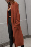 Plain Long Length Open Sweater Cardigans