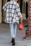 Plaid Pockets Open Button Long Sleeves Shirts