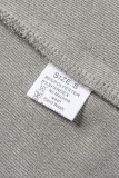 Khaki Ribbed Zip Knit Top