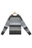 Aztec Diamond Splicing Knitting Pullover Sweater