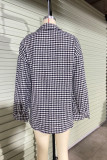 Tweed Houndstooth Single-breasted Shacket Coat with Pockets Unishe Wholesale