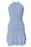 Blank Halter Sleeveless Mini Dress Unishe Wholesale
