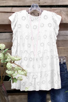 Cutout Short Sleeve T-Shirt Unishe Wholesale