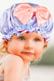 Baby Kids Satin Bow Knot Round Sleep Hat Unishe Wholesale MOQ 5pcs