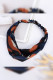 Leopard Twist Knot Headband Elastic Wrap MOQ 5PCs