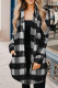 Turn-down Collar Pumpkin Plaid Shirt Coat