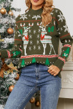 Christmas Snowflake Reindeer Knitting Sweater