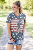 American Flag Thunder Tee