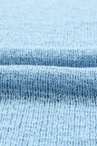 Blue Color Block Knitted Tank Top