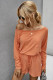Orange Solid Two Piece Set