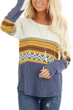 Patchwork Aztec Top Unishe Wholesale