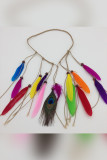 Bohemian Colorful Feather Hair Clips MOQ 5pcs