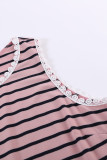 Pink Striped Tank Top