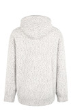 Knitting Hooded Drawstring Fluffy Pullover Sweater