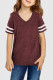 Red Striped Short Sleeve Girl’s Top