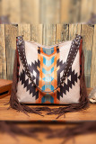 Aztec Print Tassels Linen Tote Bag MOQ 3pcs