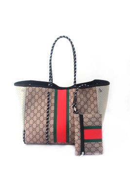 Beach Neoprene Tote Bag with Purse Unishe Wholesale MOQ 3PCS