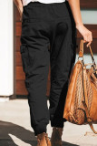 Elastic Waist Drawstring Jogger Pants