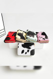 Cow Print Zipper Purse