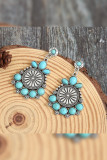 Turquoise Alloy Earrings MOQ 5PCs
