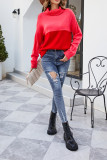Turtle Neck Color Block Knit Sweaters