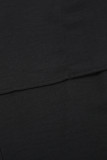Black Chic High Low Kimono Top