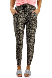 Leopard Print High Waist Slim-fit Pants