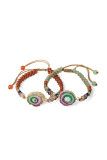 Crystals and Stones Knit Bracelet Unishe Wholesale MOQ 3pcs