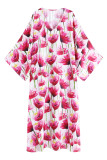 Printing Beach Cover Up Kimono