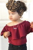 Baby Kids Leopard Print Bow Knot Wide Headband Unishe Wholesale MOQ 5pcs