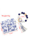 Beads and Ring Keychain Card Holder